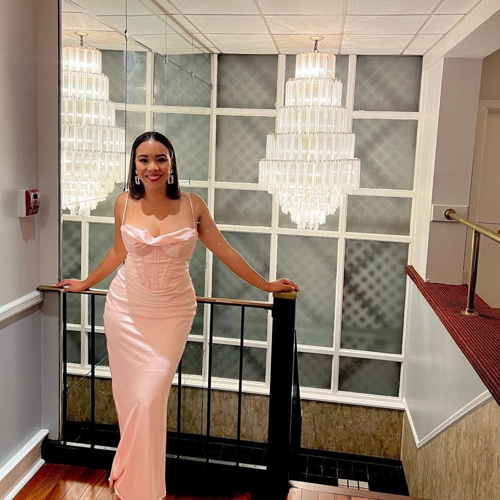 House of CB Pink Wedding Dress
